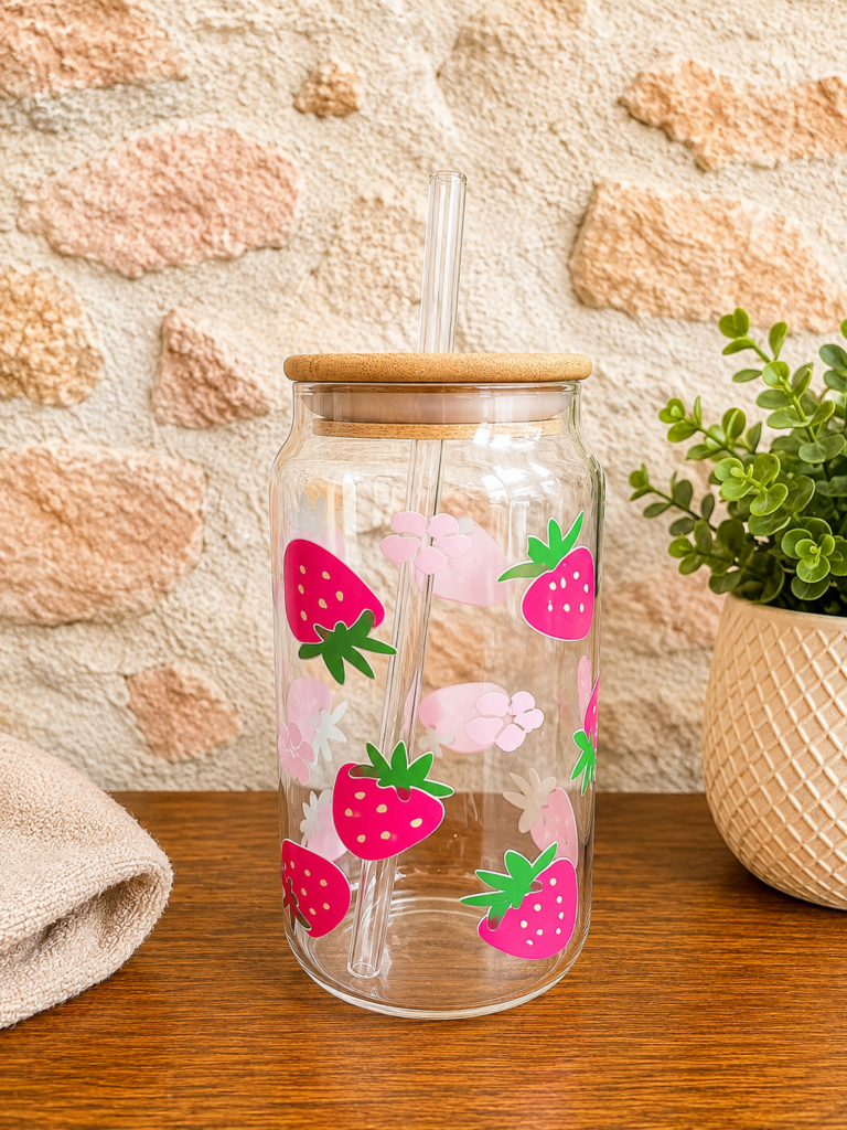 Verre à Smoothie - Fraise Pastel