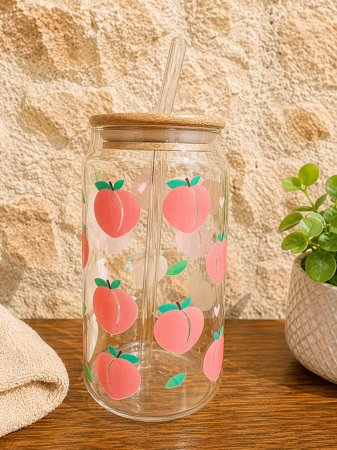 Verre à Smoothie - Peach Bloom – Image 2